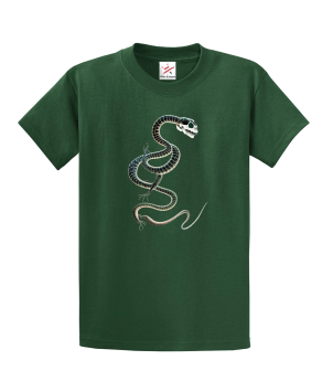 Skeleton Snake Unisex Kids and Adults T-Shirt